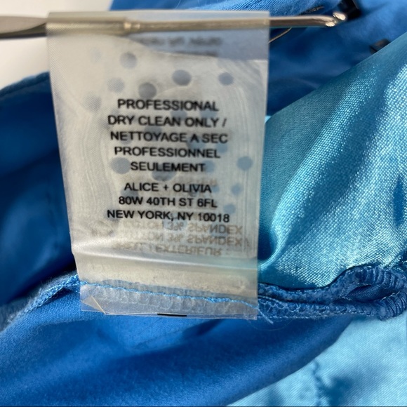 Alice + Olivia Cady Cuffed Shorts Size 4 Umbrella Blue Chino Short 30 x 3 - Picture 5 of 9